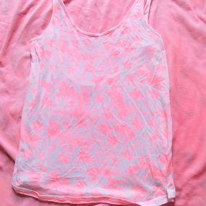 ⚡PINK Low Back Cut Pink Tanktop